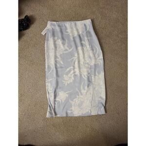 Aritzia Babaton Floral Print Midi Skirt Eames Skirt